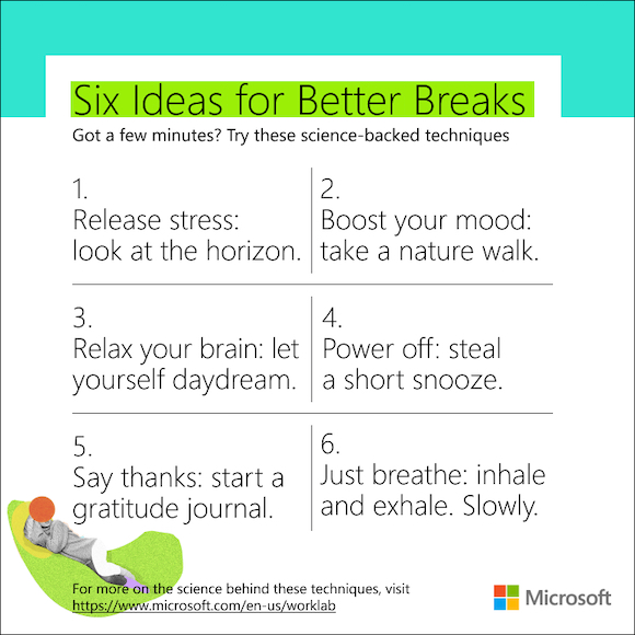Six Ideas for better breaks - download file