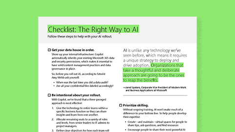 Preview thumbnail image of the PDF checklist one-pager