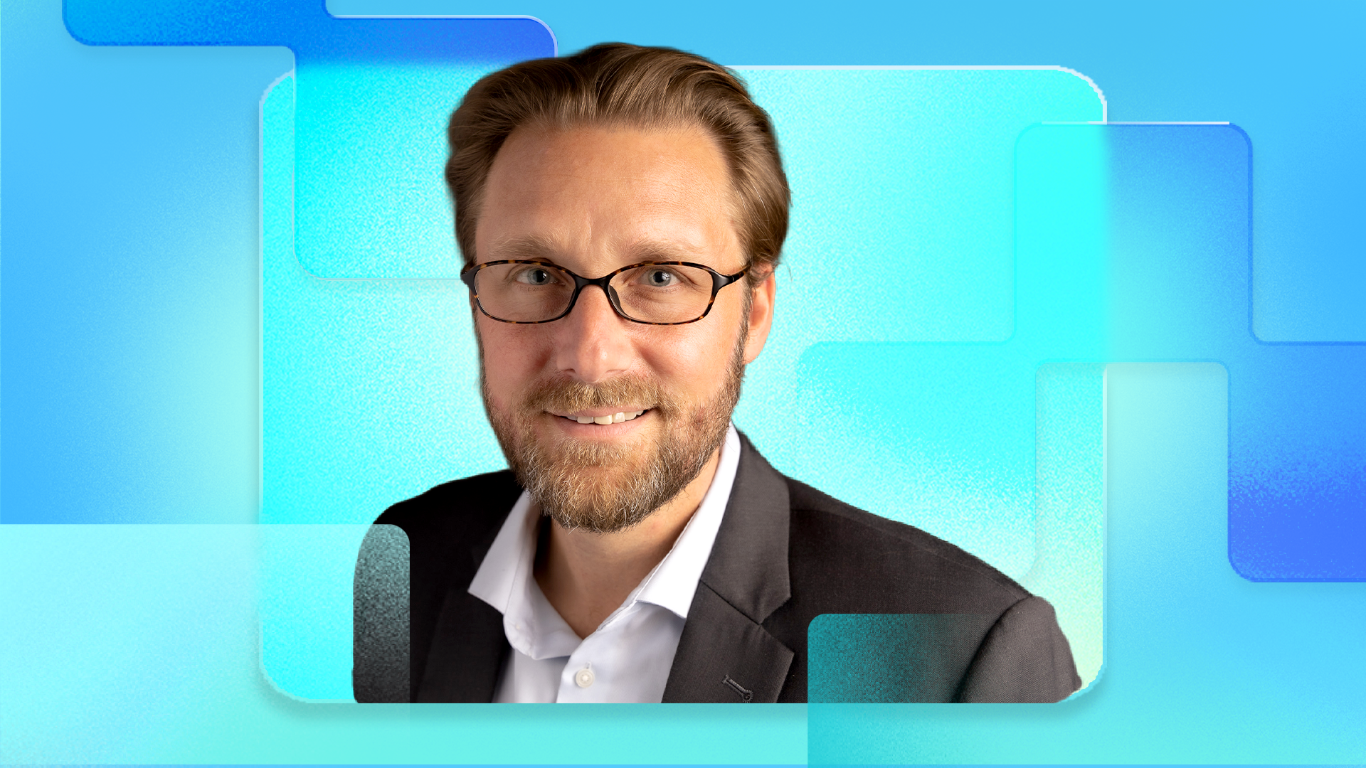 A colorful photo-illustration of Pascal Bornet, AI expert and author of <em>Agentic Artificial Intelligence.</em>